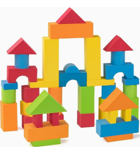 Set De 80 Bloques Apilables De Foam Diverzone Construcción