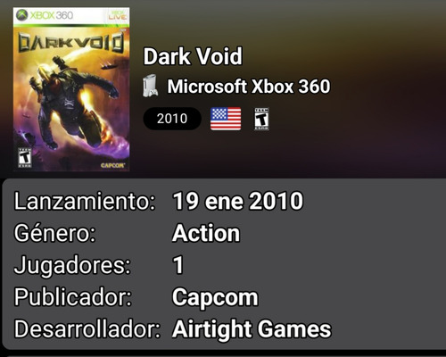 Dark Void (2010) - Capcom - Xbox 360 - Pinky Games