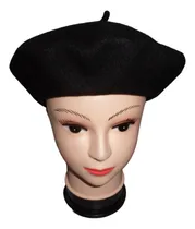 Comprar Boina Color Negro Sirve Para Niños Pericon U Otros !! Unisex