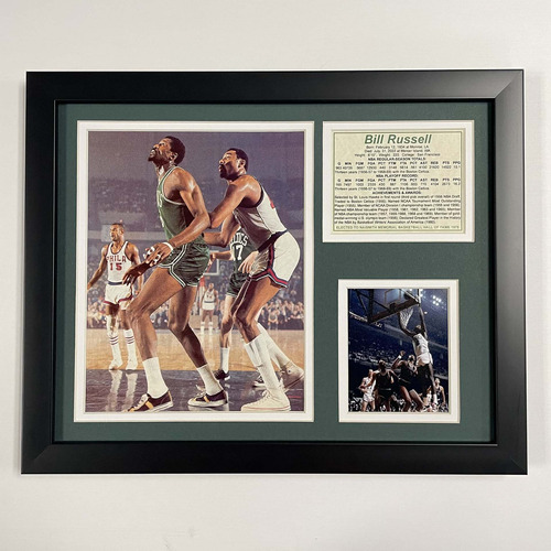 Legends Never Die Bill Russell Collage Marco Foto 10.9 X In