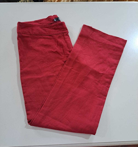 Pantalón Lino Capri Talle 40 Ted Bodin 