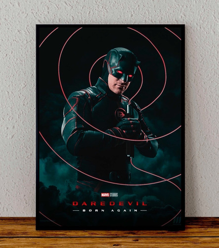 Cuadro 33x48 Poster Enmarcado Daredevil Marvel Series 01