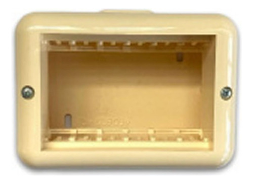 Caja Exterior 3 Modulos Presta Vivion Color Marfil Mf Shop