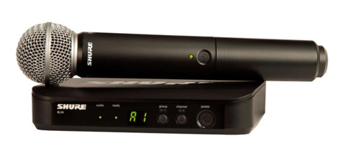 Microfone De Mão Sem Fio Shure Sm58 E Transmissor Blx24