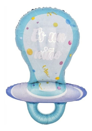 Chupete Es Un Niño Baby Shower Globo Metalizado 97×58 Cms