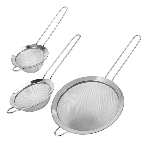 Colador De Filtro De Malla De Acero Inoxidable Flour Sieve,