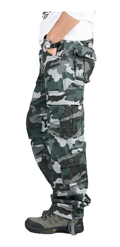 Comprar Pantalones militares de camuflaje para hombre, pantalones