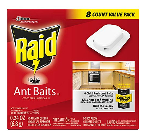 Raid Ant Killer Baits Para Uso Doméstico A Prueba De Niños 8