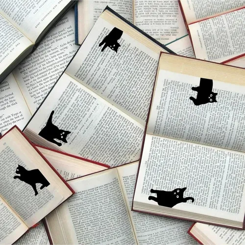 Separadores Libros,marcadores Página Libro Gato,marcadores