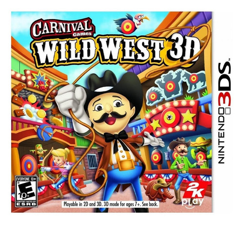 Carnival Games Wild West 3D  Standard Edition 2K Play Nintendo 3DS Físico