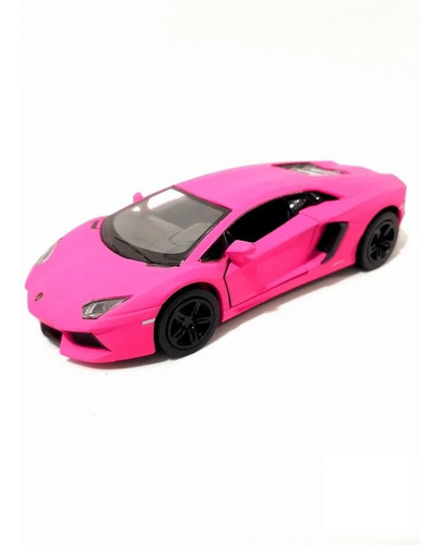 Miniatura Metal Lamborghini Aventador Lp700-4 Rosa Kt5370d