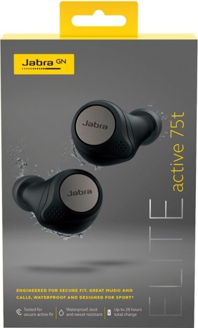 Jabra - Elite Active 75t True Wireless Active Titanium Black | Mercado Livre