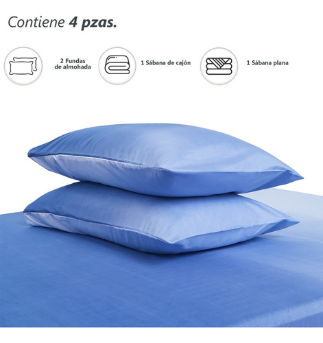 Juego De Sábanas Aloe Algodón Ultrasuave 4pzs Matrimonial