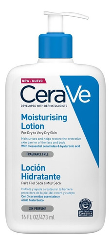 Cerave Loción Hidratante Cuerpo Y Rostro X 473 Ml Tipo de piel Sensible