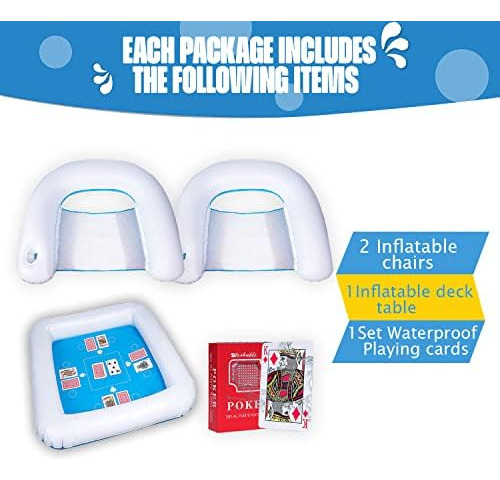 Zone Tech Game Station Set Con Naipes Impermeables Para Pisc