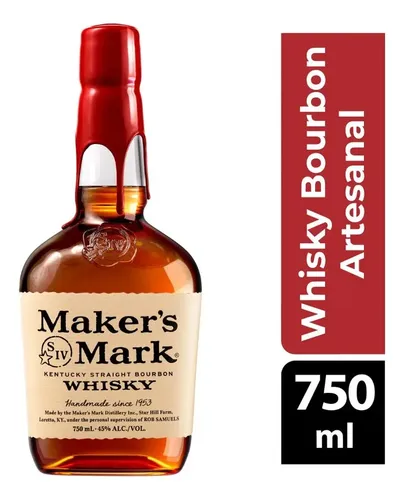 Bourbon Distilling Company ウイスキー 750ml Whisky Bourbon 750ml Maker's Mark | MercadoLivre