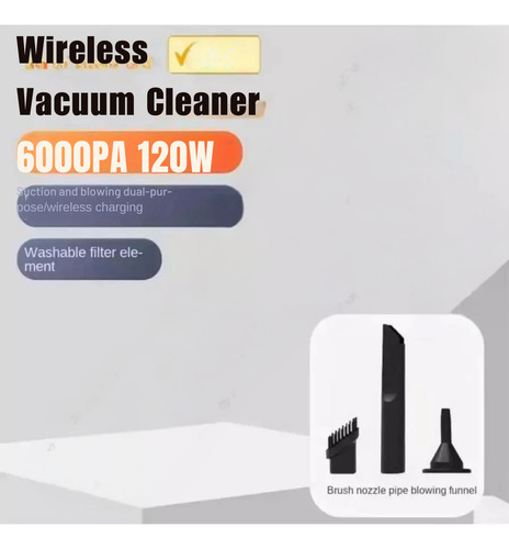 Aspirador De Pó 120w Com Função Sopradora Sem Fio