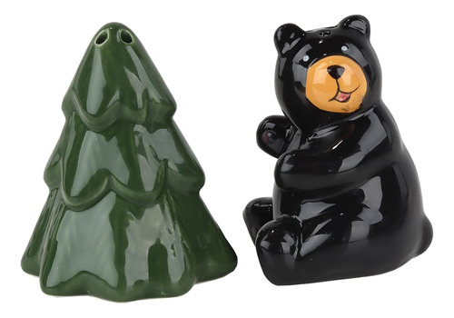 Juego De Salero Y Pimentero Bear & Pine Tree