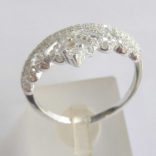 Imagen 4 de 10 de Anillo Plata Italiana Cubic Z Corona Hr0811 Garantía Escrita