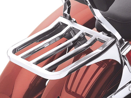 Portaequipajes Trasero Negro Para Harley Davidson Softail