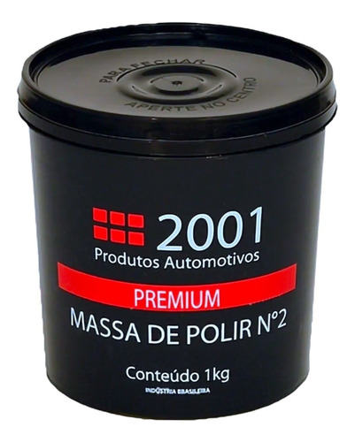 Massa De Polir Premium Nº2 1kg 2001 Automotiva Polimento 110V/220V