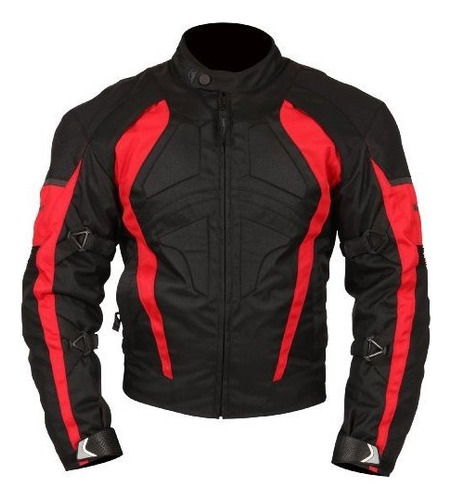 Chaqueta De Moto Milano Sport Gamma Con Acento Rojo (neg