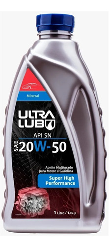 Aceite Ultralub Mineral Sae 20w50 Para Motores