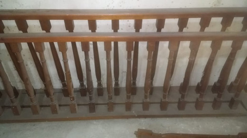 Baranda Balustre De Madera Torneada Maciza Y Lustrada