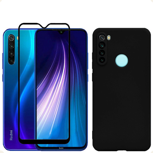 Capa Capinha Case+ Pelicula 3d Para Xiaomi Redmi Note 8
