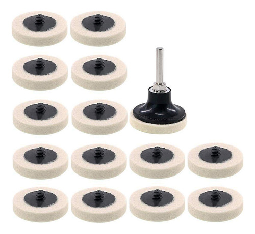 2 Inch Compressed Wool Fabric Qc Disc Polishing Buffing Pads