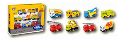 Exquisite Toys Set De 8 Carritos De Fricción