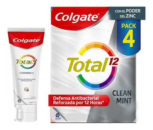 Crema Dental Colgate Total 12 Clear X 4 - g a $669