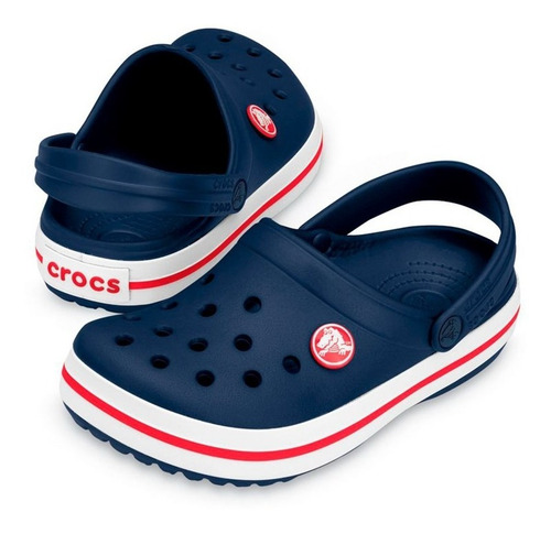 Imagen 3 de 9 de Zuecos Crocs Crocband Originales Navy Mujer Hombre