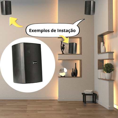 Kit Som Ambiente Taramps Ths6000 Bluetooth + 16 Caixas Frahm