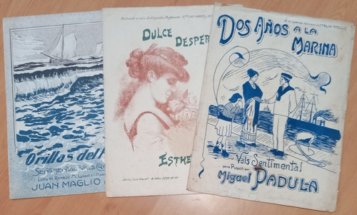 Antigua Partitura Vals Fru Fru. H. Manzi. Lotes X 5 A Elegir
