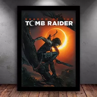 Quadro Decorativo Gamer The Shadow Of Tomb Raider 32x23