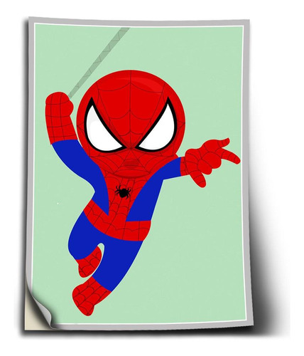 Adesivo Arte Infantil Baby Spiderman Auto Colante 60x42cm