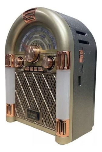 Radio Vintage Meier Tipo Rockola M-68bt Color Beige