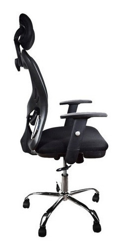 Imagen 4 de 4 de Silla De Oficina Gerencial En Malla Cairo Negro