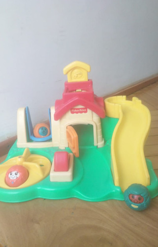 Isla De Juegos Y 3 Personajes Bolitas Fisher Price (Usado)