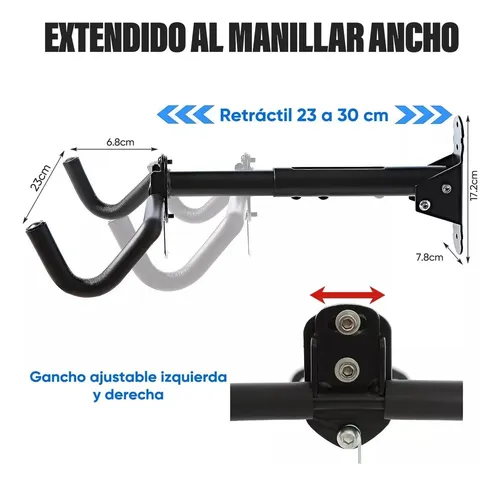 Soporte Para Bicicleta Doble Gancho Porta Bicicleta De Pared