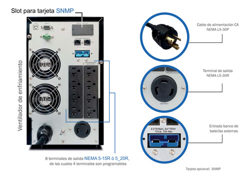 Ups Profesional Cdp On-line Upo11-3 De 3000va (Usado)