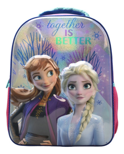 Mochila Frozen Anna Y Elsa Together Is Better Estampado 3d 167672 Ruz 