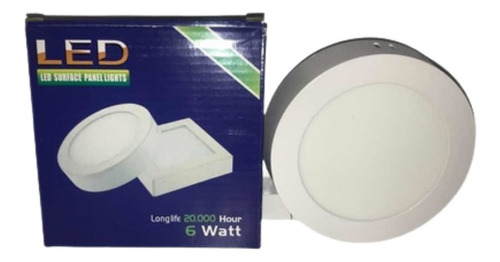 Panel Superficial Circular Led - 6watts 