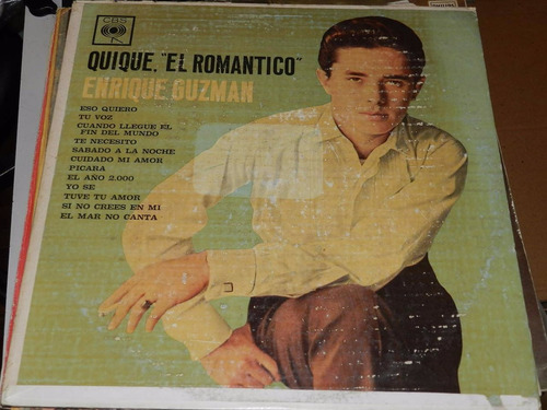 Vinilo 1926 - Quique El Romantico - Enrique Guzman