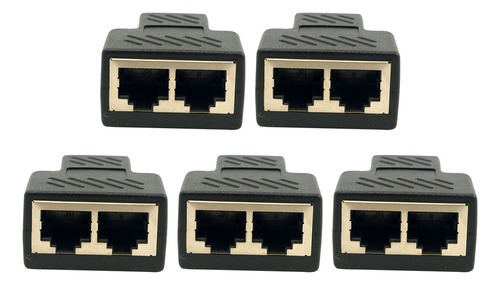 Divisor Ethernet Con Cabezal En T, 5 Unidades