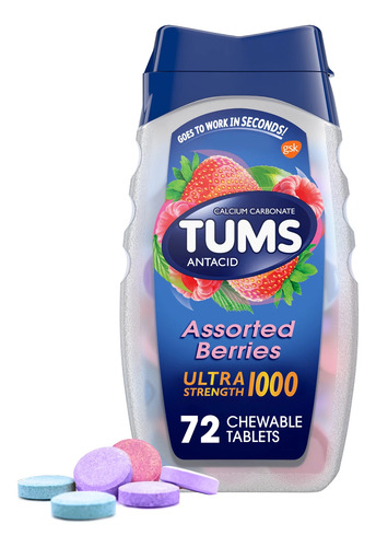 Tums Antacid Assorted Berry Ultra 1000 - 72 Tablets