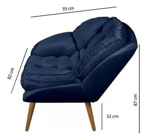 Puff Poltrona Flórida Almofadada Super Confortável