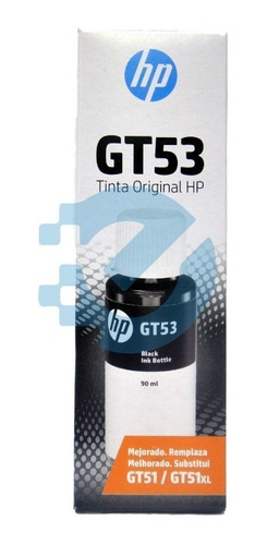 Botella Tinta Hp Gt53 Negro Original 1vv22 Vigente