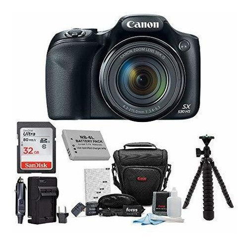 Canon Powershot Sx530 Hs Camara With 32gb Deluxe Accessory K